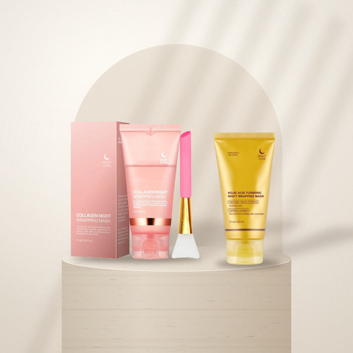 Le Masque Peel-Off Collagène, variantes Rose et Curcuma