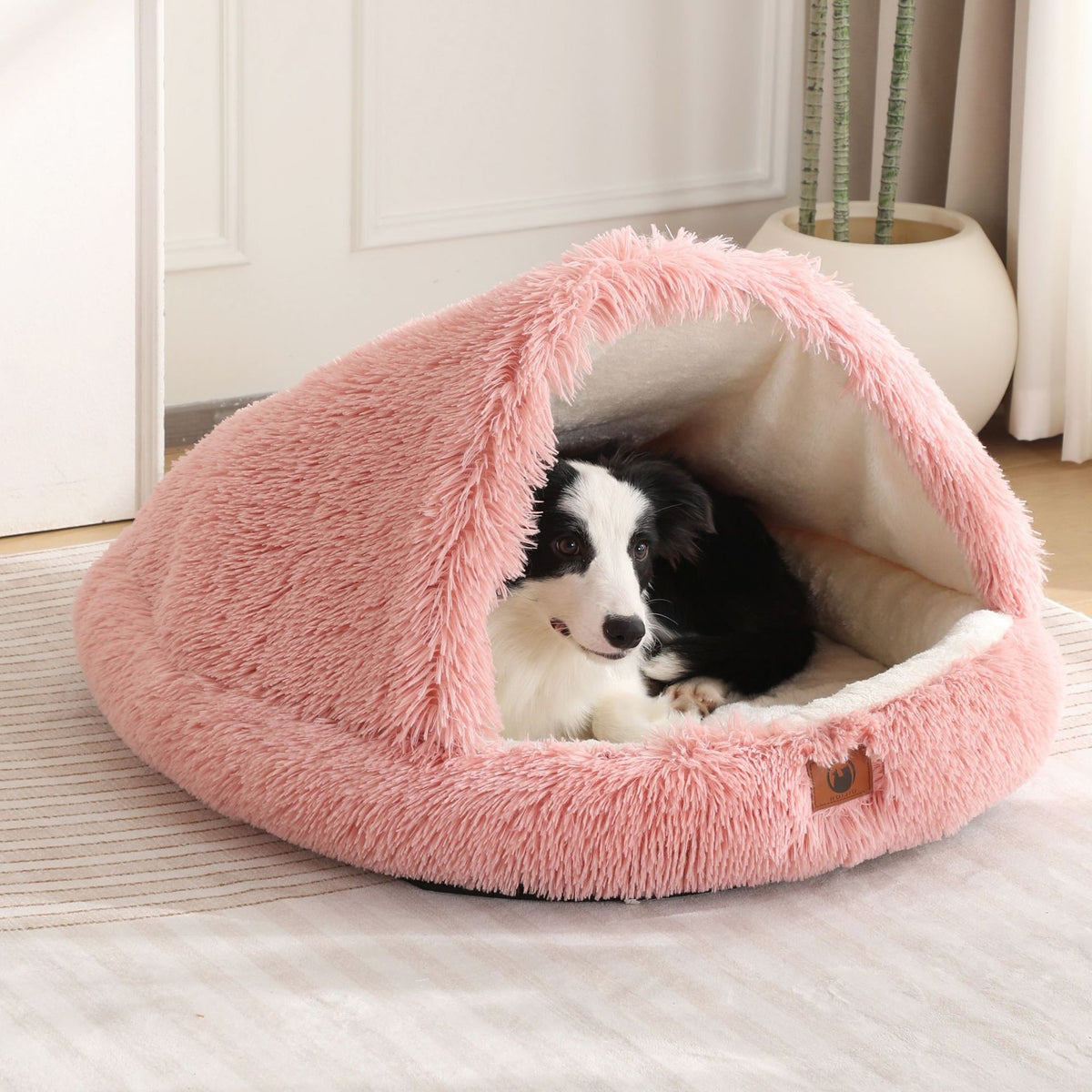 Enclosed Plush Pet Bed with Waterproof Option