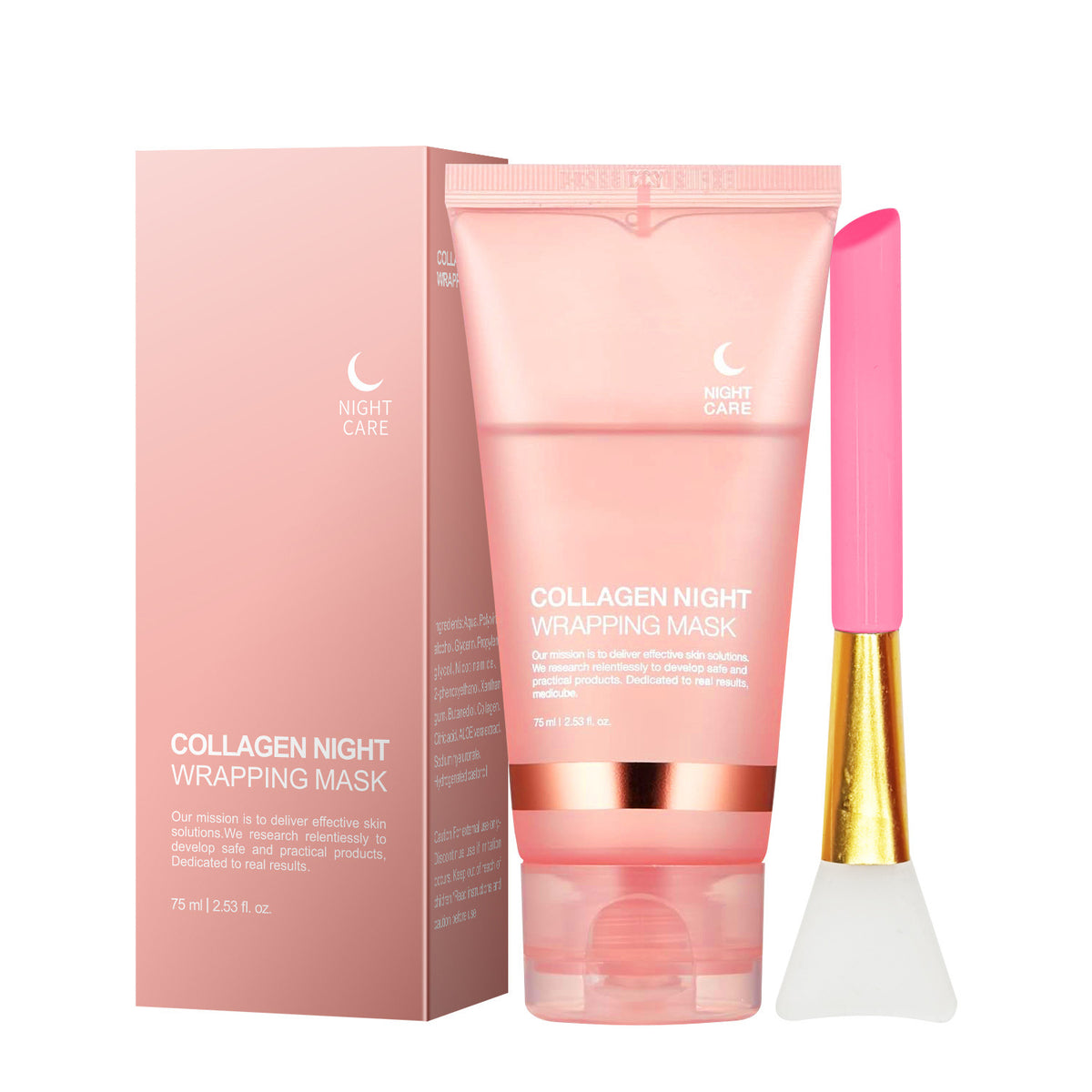 Masque peel-off Rose avec son pinceau d'application