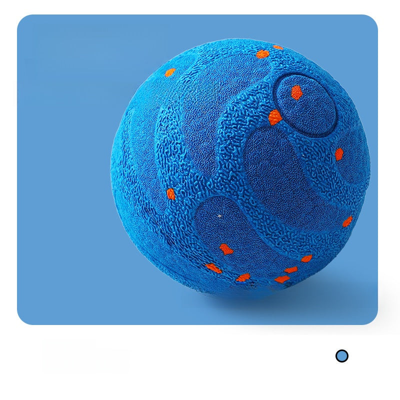 Interactive chewable ball for teeth grinding