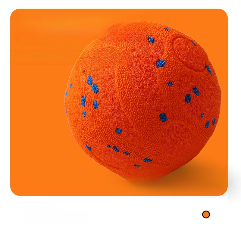 Interactive chewable ball for teeth grinding