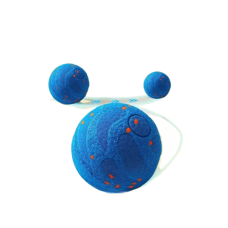 Interactive chewable ball for teeth grinding