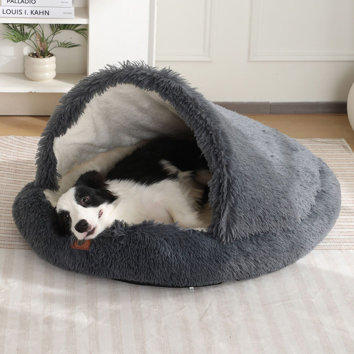 Enclosed Plush Pet Bed with Waterproof Option