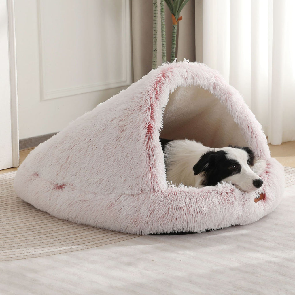 Enclosed Plush Pet Bed with Waterproof Option